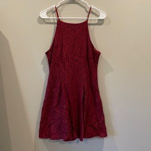 Burgundy Lace Dress